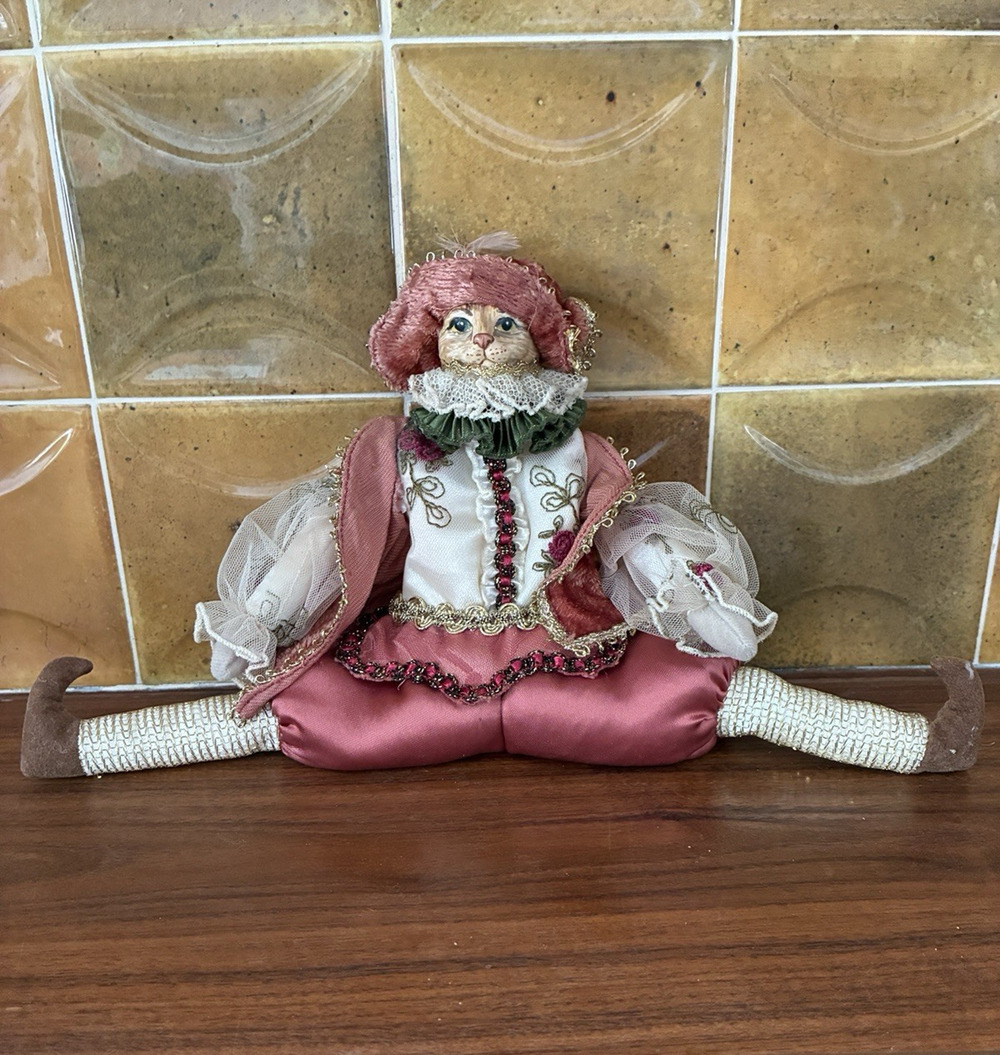 Vintage Katherine's Collection Victorian Dress Male Cat Doll by Wayne Kleski